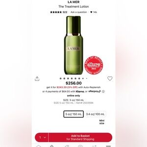 La mer 150 ml treatment lotion